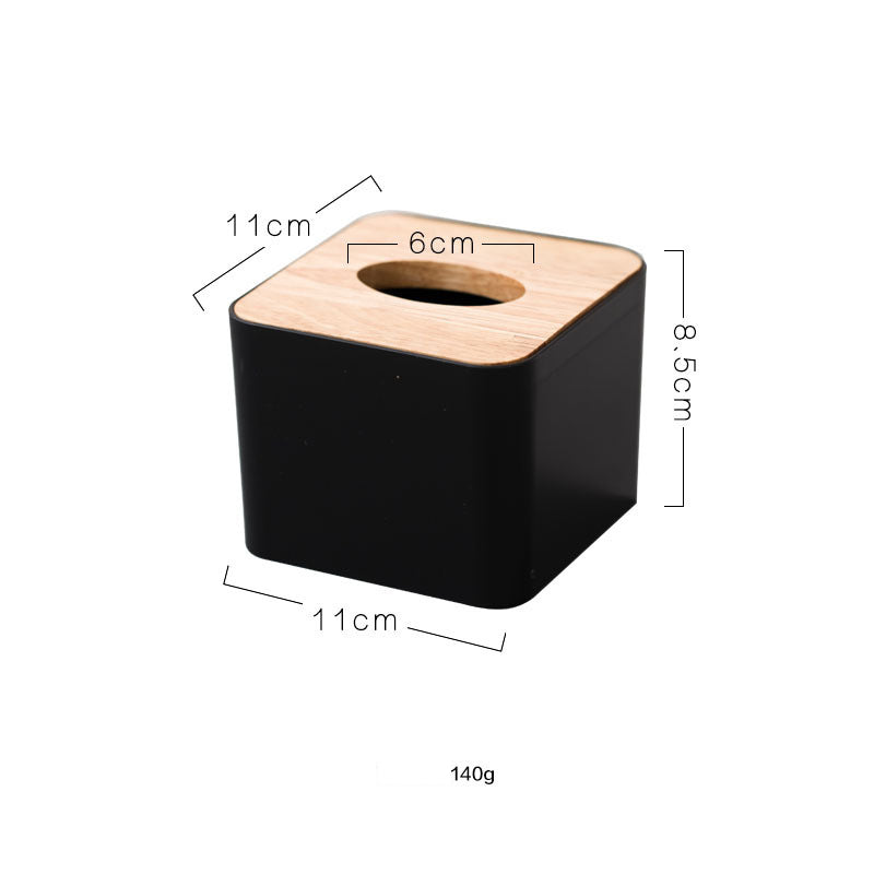 Solid wood cover paper box