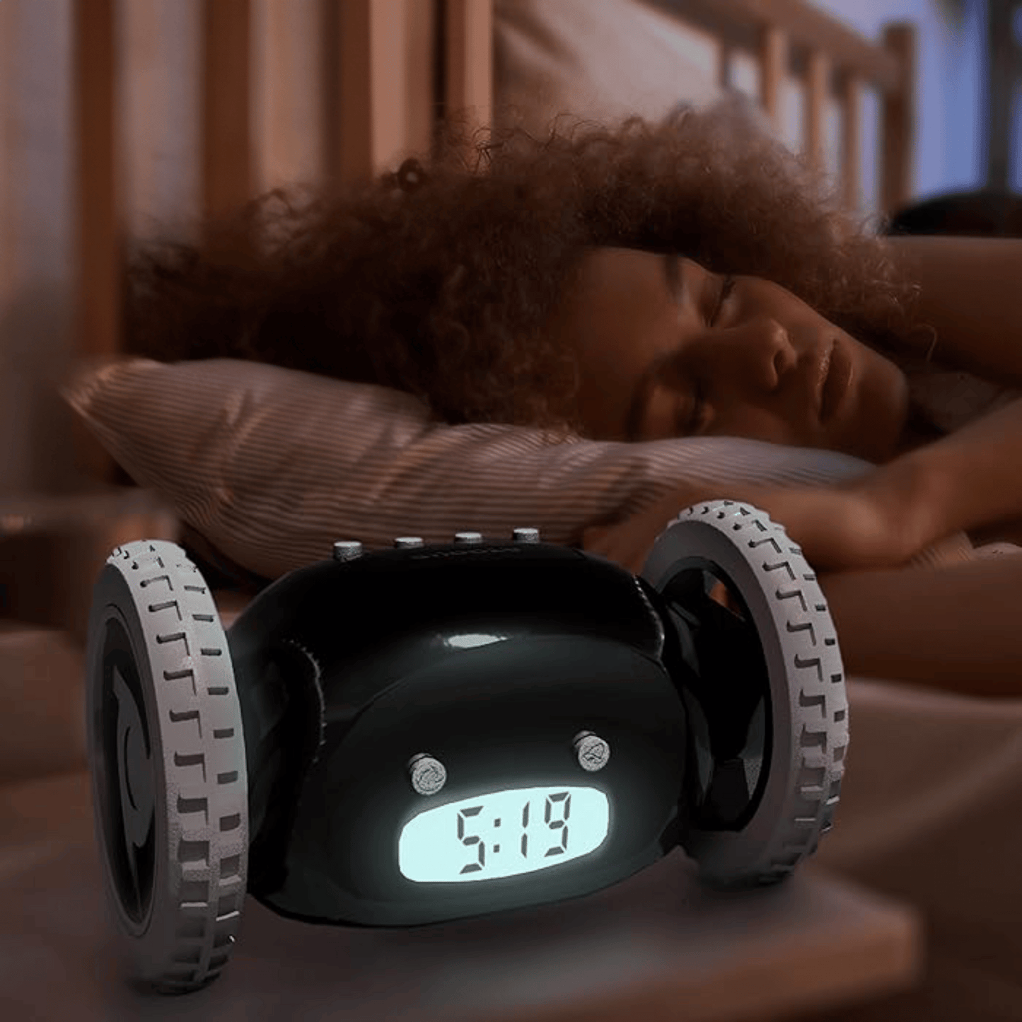 LED Lazy Alarm Clock